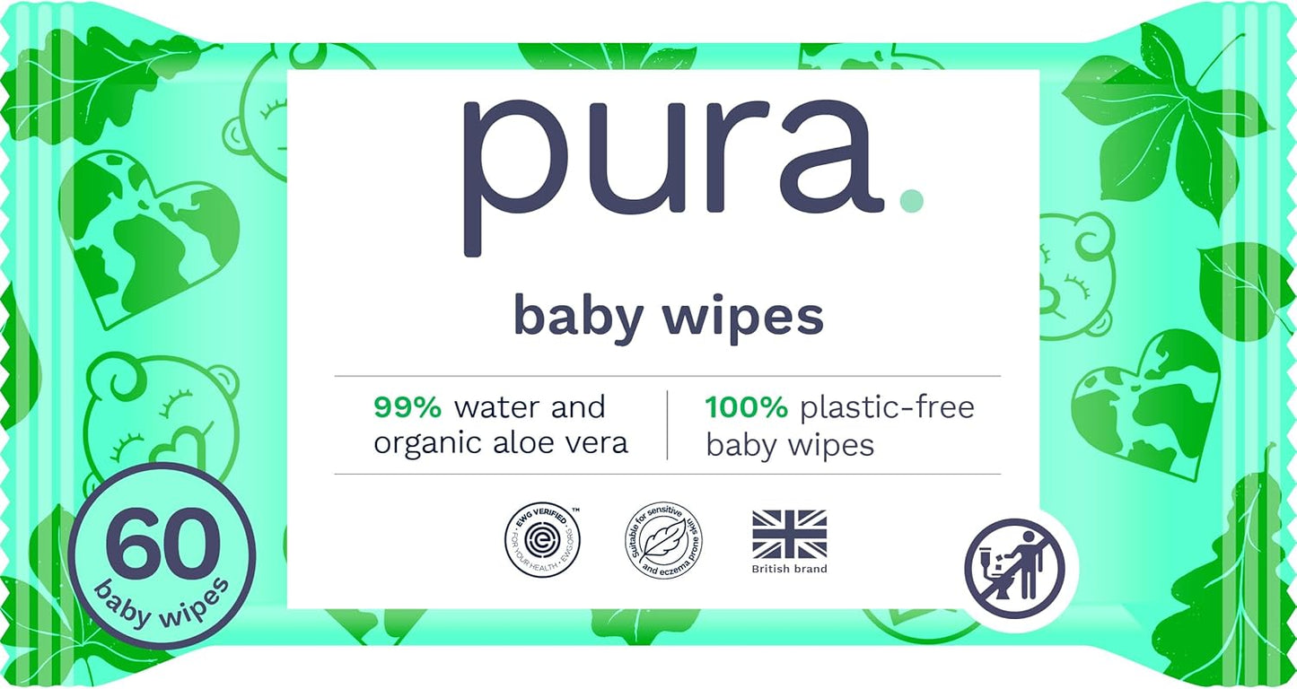 Pura Natural Sensitive Baby Wipes