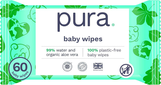 Pura Natural Sensitive Baby Wipes