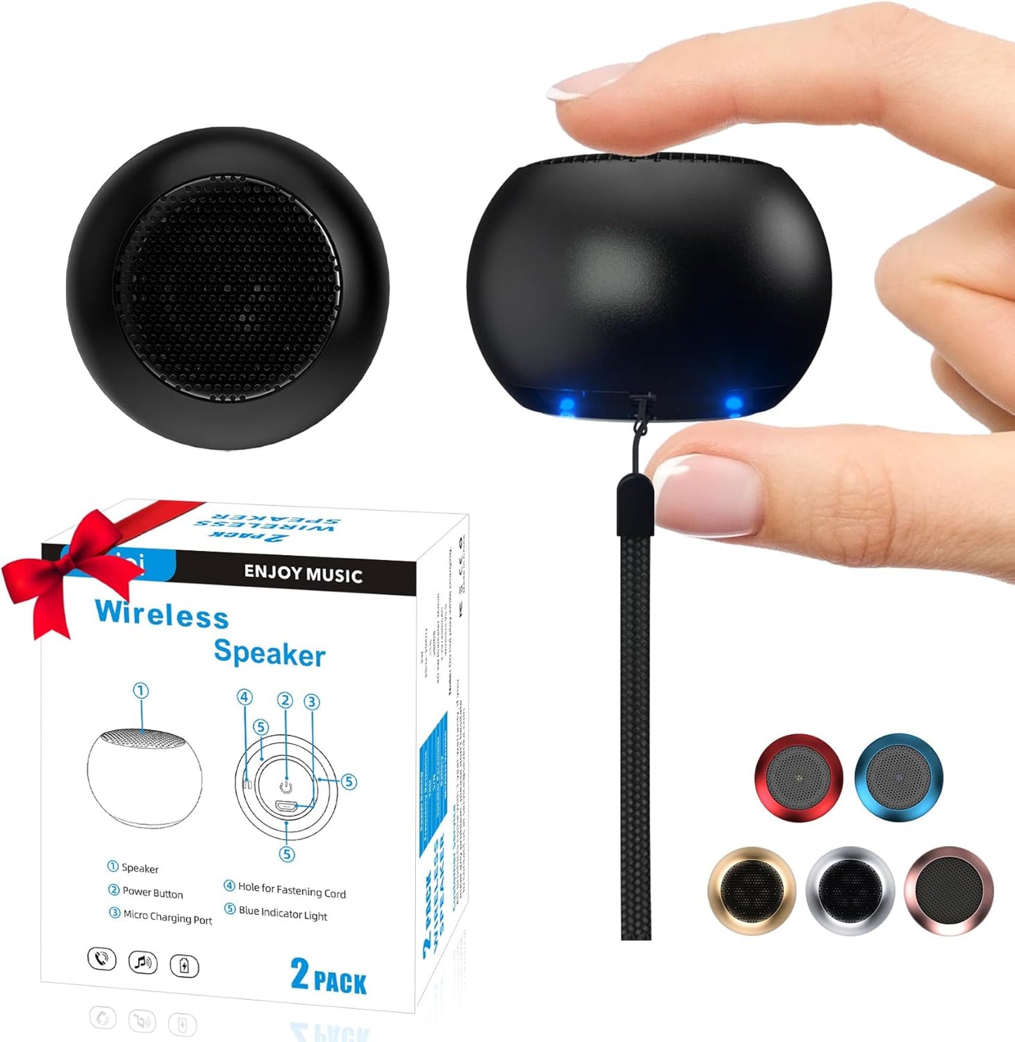 2Pack Portable Mini Speaker