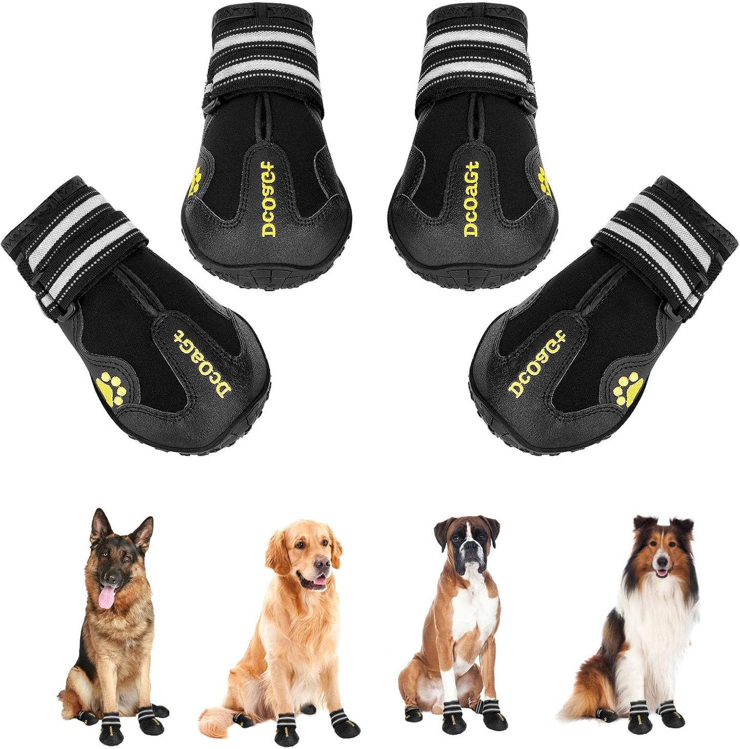 DcOaGt Dog Shoes for Large Dogs