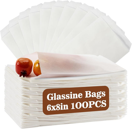 100 Wax Paper Sandwich Bags