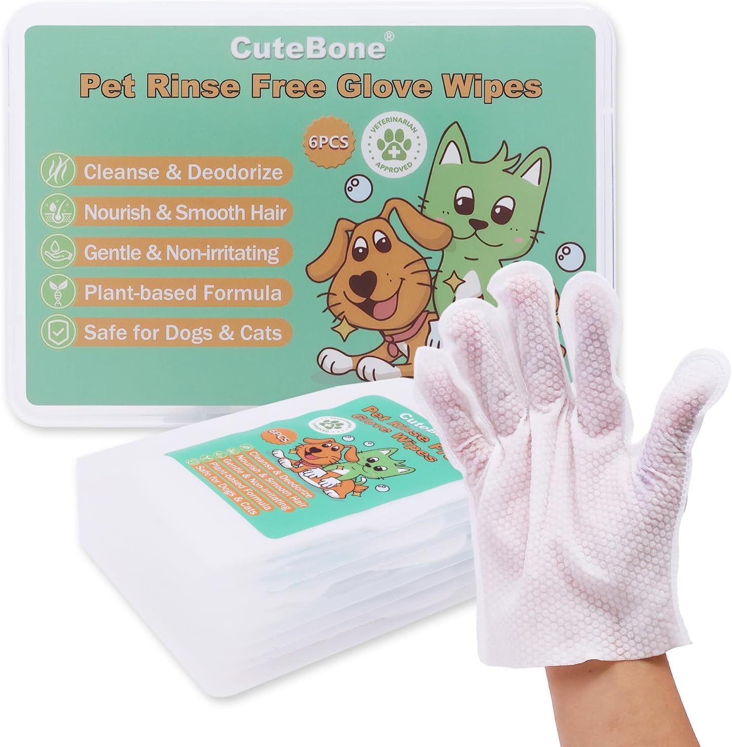 CuteBone Pet Glove Wipes