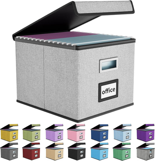 Huolewa Upgraded Portable File Organizer Box