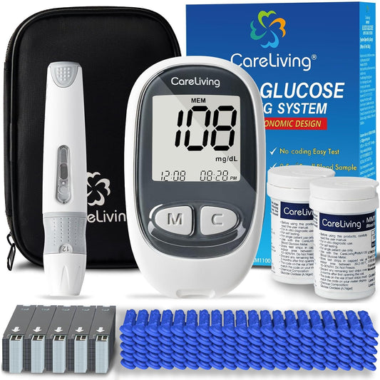 MM1100 Blood Glucose Monitor Kit with 100 Test Strips