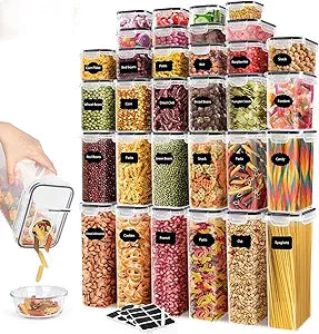 68 PCS Airtight Food Storage Containers