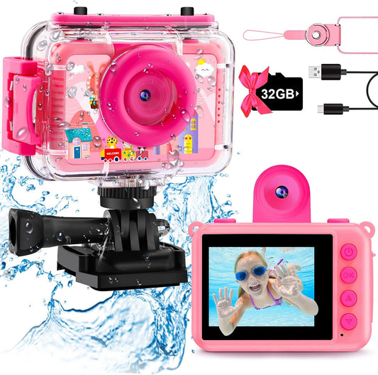 GKTZ Kids Waterproof Camera