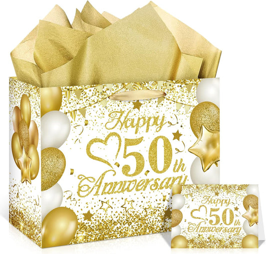 50th Anniversary Paper Gift Bag