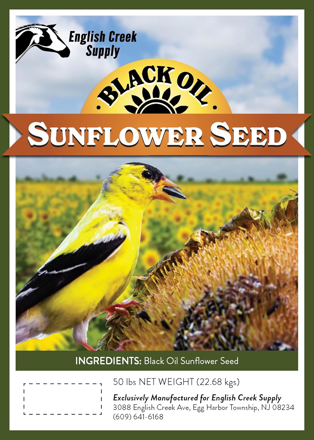 Black Oil Sunflower Seed Wild Bird Food