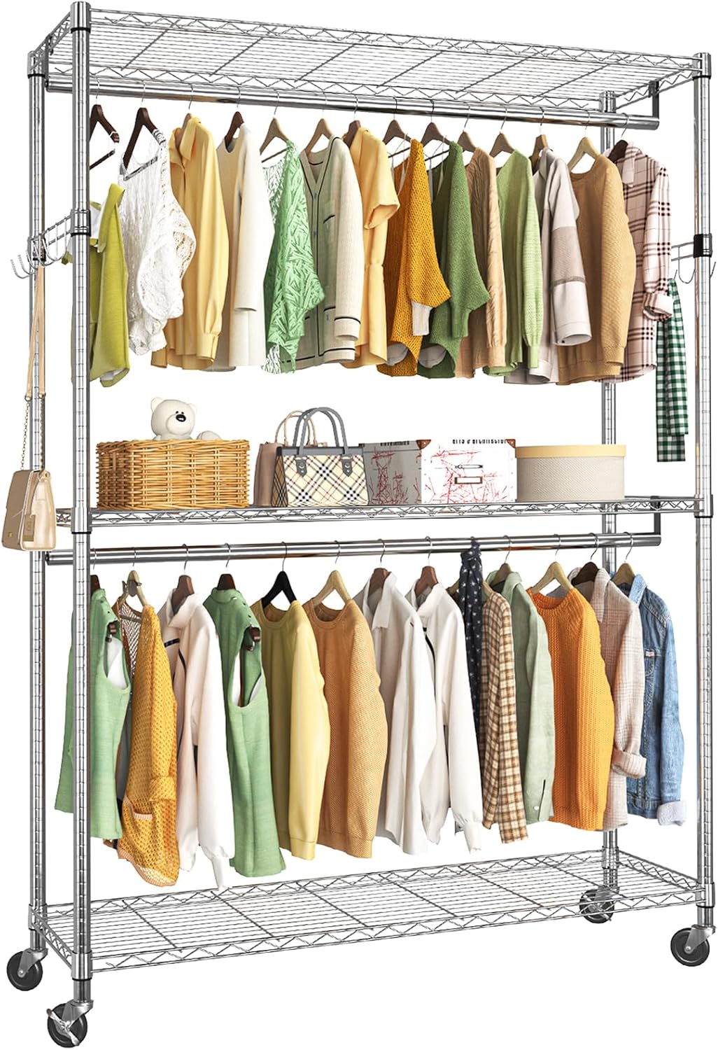 Simple Trending Heavy Duty 50in Large Clothes Clothing Rack