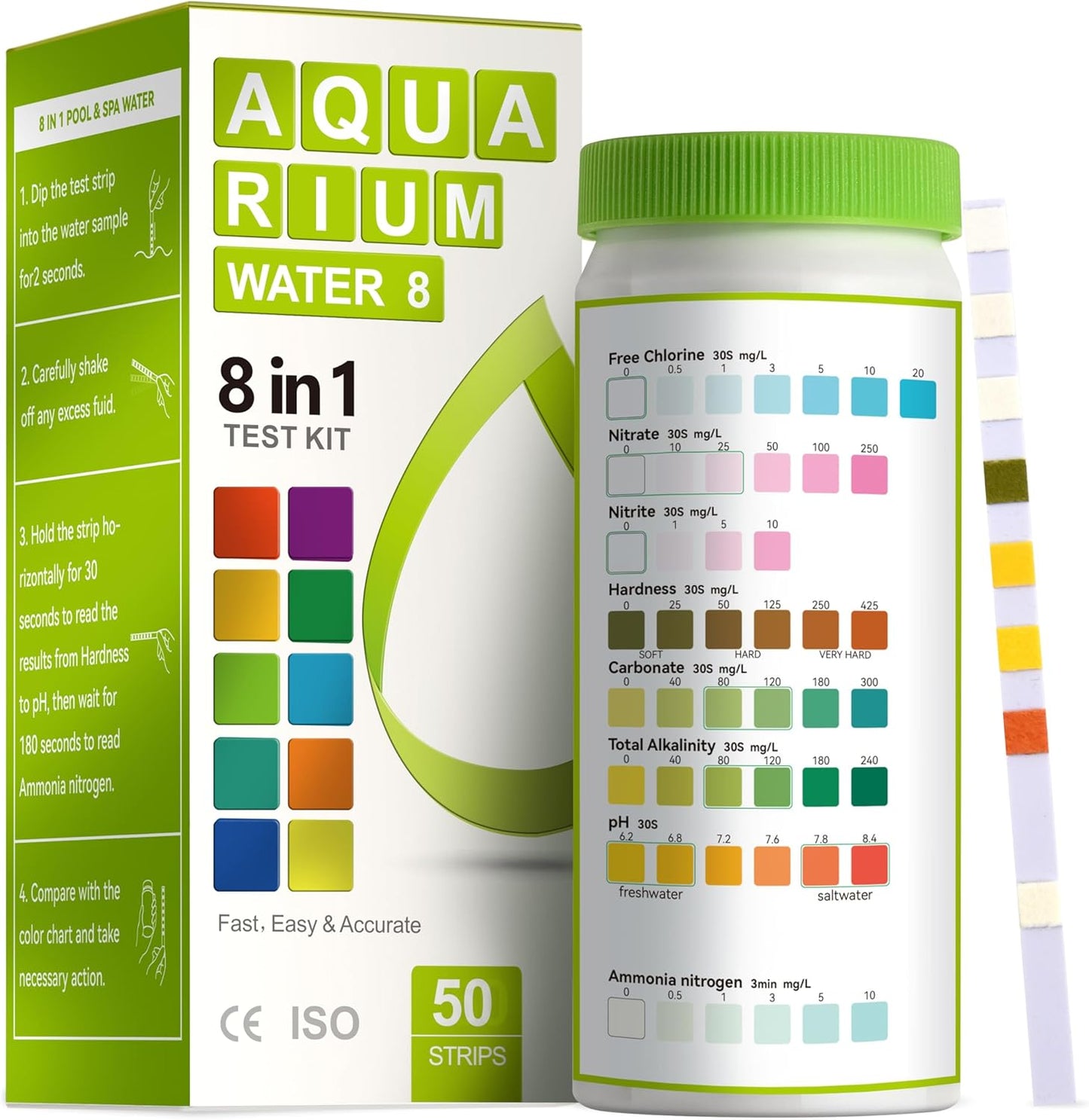 AAwipes 8-in-1 Aquarium Test Kit for Fish Tanks