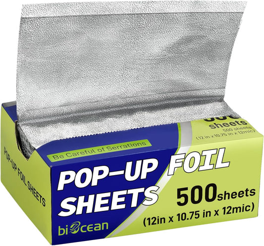 500 Pre-Cut Aluminum Foil Sheets