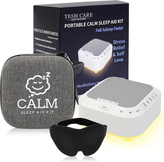 Portable Calm Sleep Device kit with 9 Mindfulness Meditations for Beginners