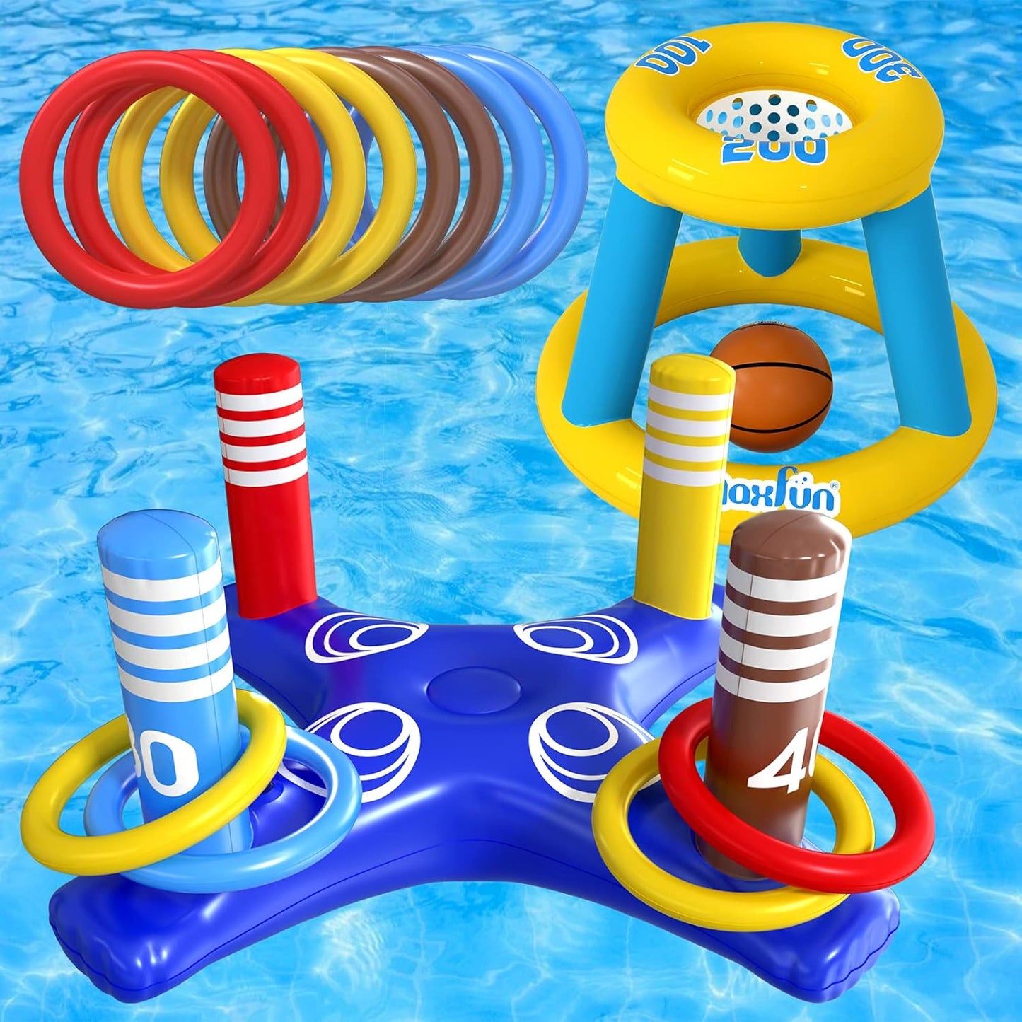 Max Fun Pool Floats Toys Games Set