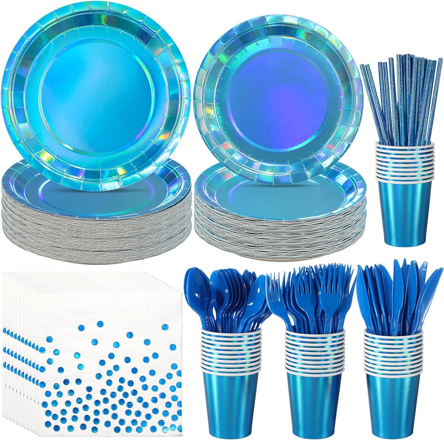 Iridescent Blue Party Supplies