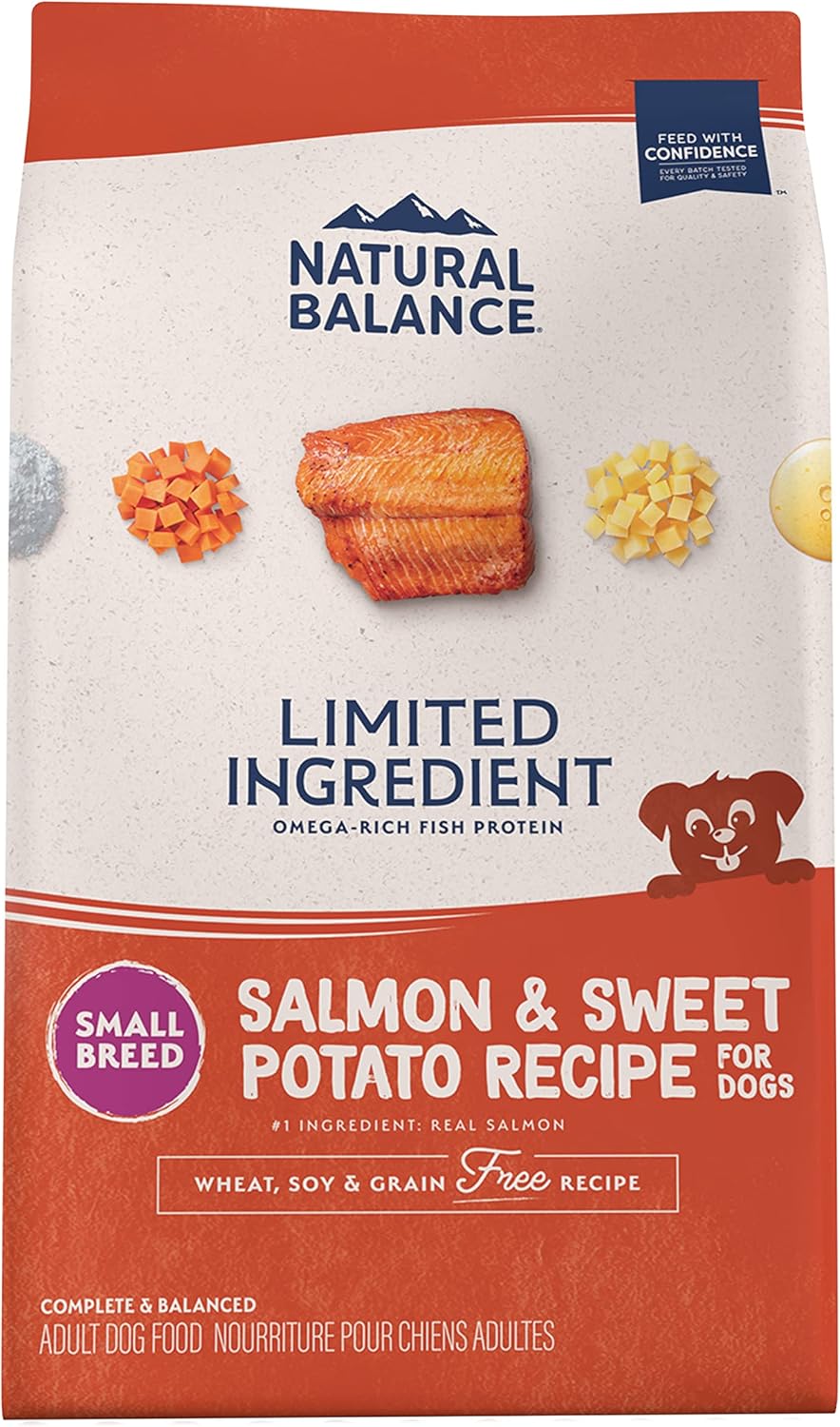 Natural Balance Limited Ingredient Small Breed Adult Grain-Free Dry Dog Food Salmon & Sweet Potato Recipe