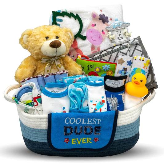 Bundle of Joy Deluxe New Baby Boy Gift Set