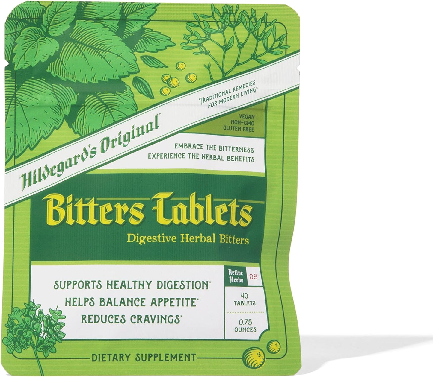 Hildegard's Original Bitters Tablets Herbal Remedy for Fasting Support