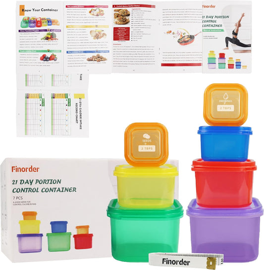 Finorder 21 Day Portion Control Container Kit