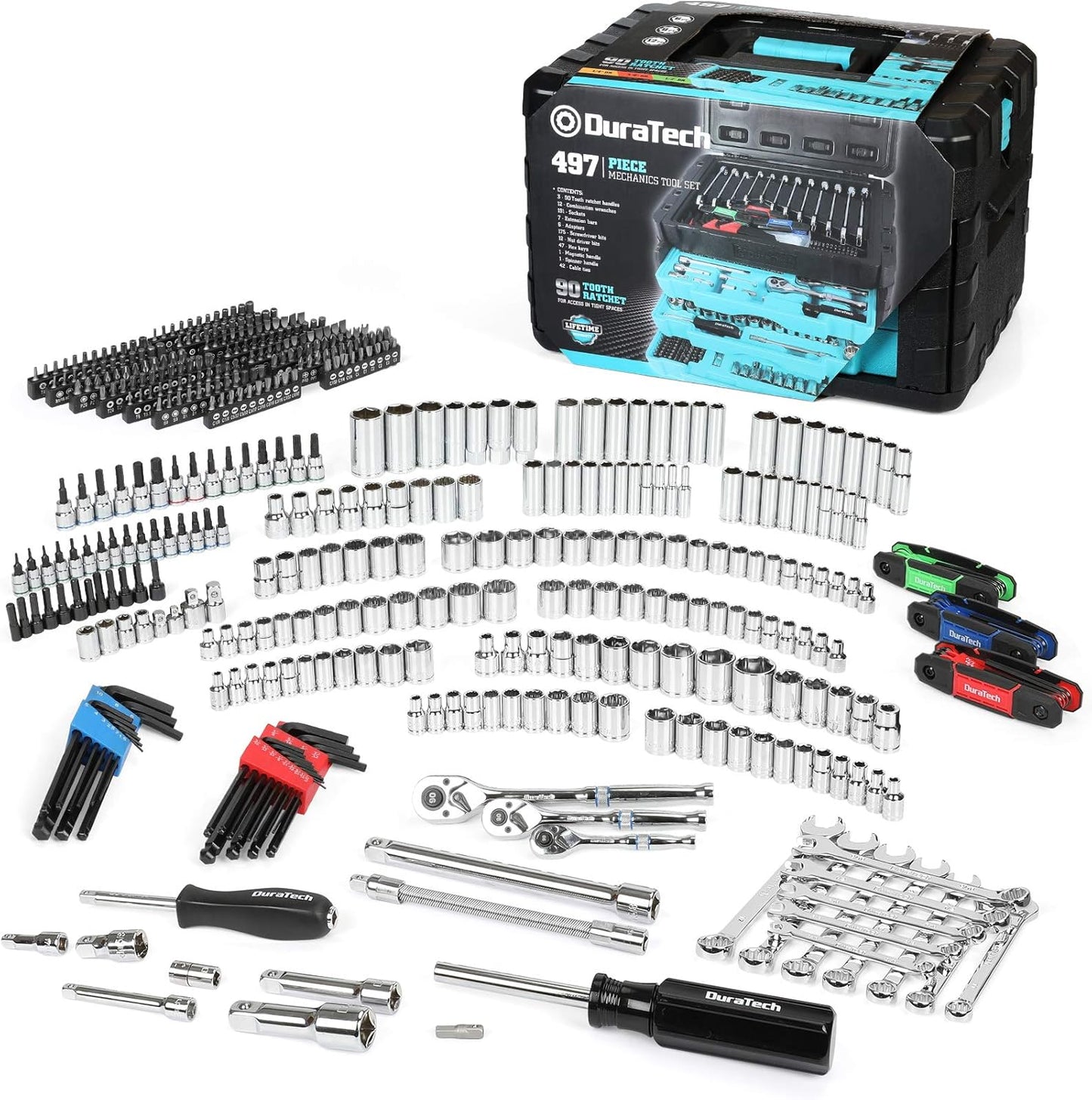 DURATECH 497-Piece Mechanics Tool Set