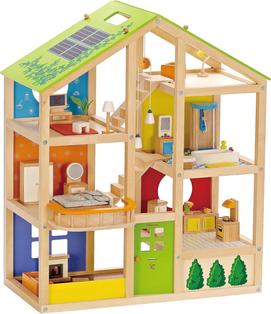 All Seasons Kids Wooden Dollhouse by Hape