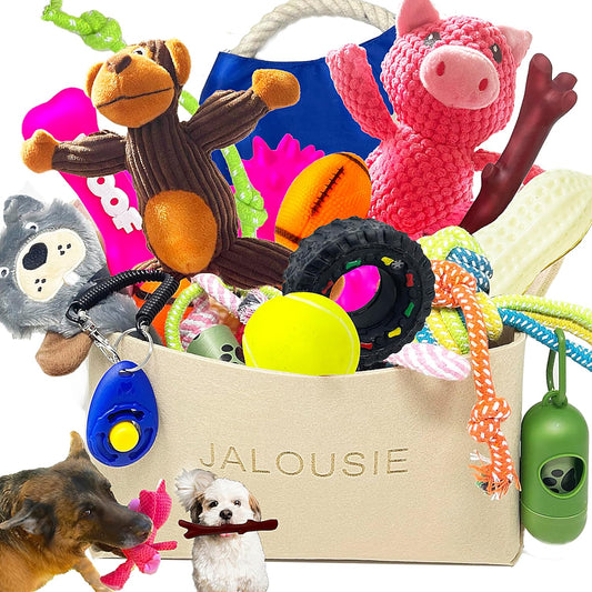 Jalousie 24 Pieces Dog Gift Basket