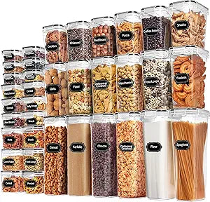 Skroam 36 Pack Airtight Food Storage Containers