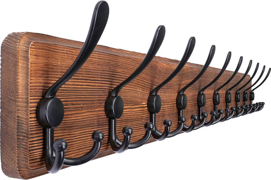 SKOLOO Rustic Large Coat Rack Wall Mount